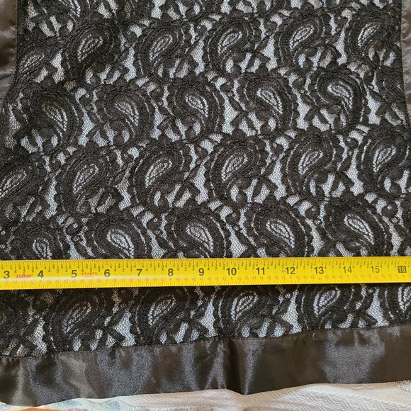 Black Lacy evening wrap -- long and lightweight - Picture 3 of 5